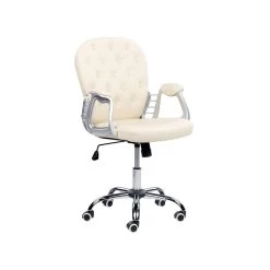 Beliani Bureaustoel PRINCESS - Beige Kunstleer -ZitMeester ComfortDesign cfaaab7aced74d10bed92bb825982ce9