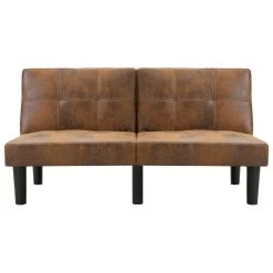 VidaXL Tweezitsbank Kunstsuède Bruin 9 VidaXL Tweezitsbank Kunstsuède Bruin -ZitMeester ComfortDesign d1884241ece14387866e0ed1e57195a6