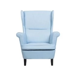 Beliani Oorfauteuil ABSON - Blauw Polyester -ZitMeester ComfortDesign d54bfbe14251420090d6573460325511