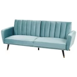 Beliani Slaapbank - VIMMERBY Blauw Fluweel 9 Beliani Slaapbank - VIMMERBY Blauw Fluweel -ZitMeester ComfortDesign d6a03578d2e74f9ca11f52ee0b1e4d38