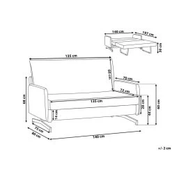 Beliani Tweezitsbank - BELFAST Grijs Polyester -ZitMeester ComfortDesign da5aa3f0e59240db92fcba918117978e