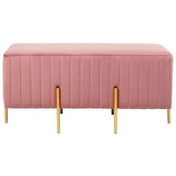 Beliani Hocker DAYTON - Roze Fluweel 9 Beliani Hocker DAYTON - Roze Fluweel -ZitMeester ComfortDesign de49a563dd9a4eaea016a253fd0950b8