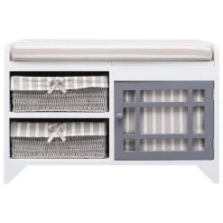VidaXL Halbank 70x33,5x45 Cm Paulowniahout Wit 7 VidaXL Halbank 70x33,5x45 Cm Paulowniahout Wit -ZitMeester ComfortDesign df30e25ac4dc44c2bc83de31f0489cfd