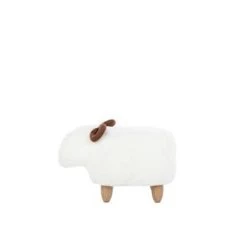 Beliani Hocker LAMB - Wit Polyester 8 Beliani Hocker LAMB - Wit Polyester -ZitMeester ComfortDesign e20577bfec0e41f0a479f4d3603f4d4d
