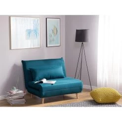 Beliani Slaapbank - SETTEN Blauw Polyester -ZitMeester ComfortDesign e2f046a487684b96ad676ea091562582