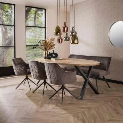 Diego Eetkamerbank Velvet - Stof - Grijs -ZitMeester ComfortDesign e3f7771d5100476abde53d2a1f277263