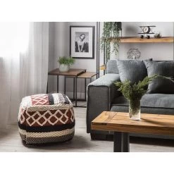 Beliani Poef SAGAR - Multicolor Wol, Katoen 9 Beliani Poef SAGAR - Multicolor Wol, Katoen -ZitMeester ComfortDesign ea1f731010dd453d9059b8eea2b28d6e