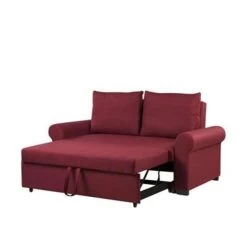 Beliani Slaapbank - SILDA Rood Polyester 9 Beliani Slaapbank - SILDA Rood Polyester -ZitMeester ComfortDesign ea9c5b4fd927418ba8989d7921a9a212