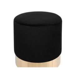 Beliani Poef SOPHIA - Zwart Fluweel -ZitMeester ComfortDesign ec6aebf036dd4acab464dc1479413a33