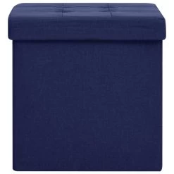 VidaXL Opbergkruk Inklapbaar Kunstlinnen Blauw -ZitMeester ComfortDesign f042eb8b66624ab09df7aa29e6a8e558