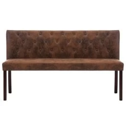VidaXL Bankje 148,5 Cm Kunstsuède Bruin 8 VidaXL Bankje 148,5 Cm Kunstsuède Bruin -ZitMeester ComfortDesign f06cc1f1908e41149b76d62145e818a0