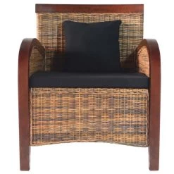 VidaXL Fauteuil Handgeweven Rattan -ZitMeester ComfortDesign f09ea9670fd946e6a40bdfc840d46515