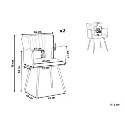 Beliani Eetkamerstoel SANILAC - Grijs Fluweel -ZitMeester ComfortDesign f0ae0e4df4c74b38870a6d359a7f6236 1