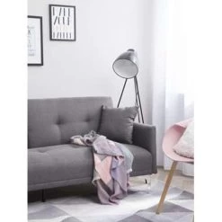 Beliani Slaapbank - LUCAN Grijs Polyester 8 Beliani Slaapbank - LUCAN Grijs Polyester -ZitMeester ComfortDesign f69e4fda926842babe1c26f6898cc4f2