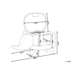 Beliani Dierenhocker ELEPHANT - Bruin Kunstleer 9 Beliani Dierenhocker ELEPHANT - Bruin Kunstleer -ZitMeester ComfortDesign f77286a5c1d7493b9f50ecab609b3e16