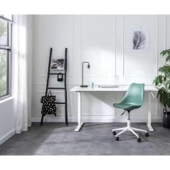 Bureaustoel Senja - Kunststof - Groen - Wit Metaal -ZitMeester ComfortDesign sf 11301217 9051