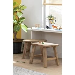 Kruk Quincy - Teak - 36x40x30 Cm -ZitMeester ComfortDesign sf 11997512 1010